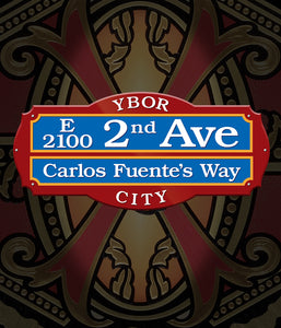 Arturo Fuente 2nd Ave Carlos Fuente's Way Street Sign Metal Tacker