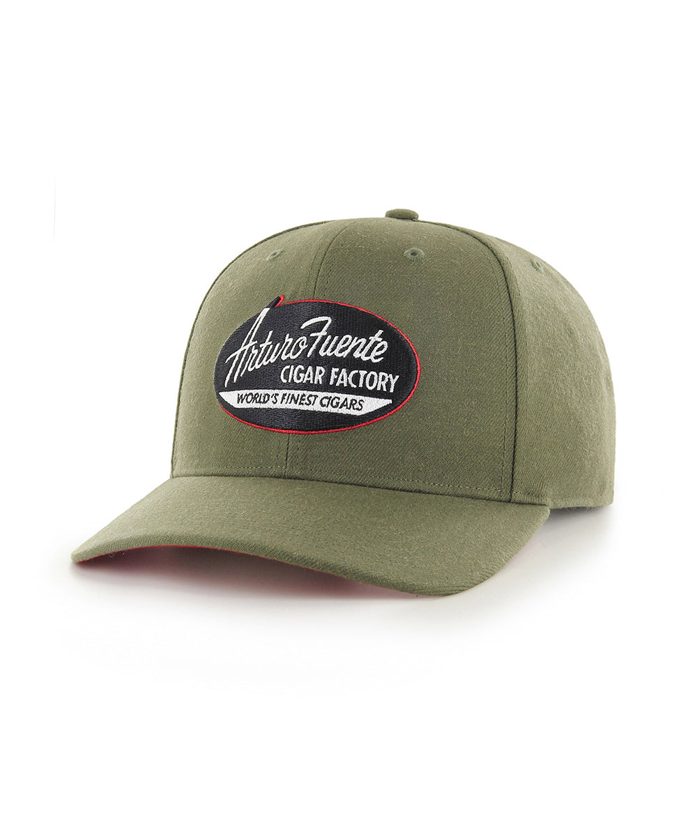 Arturo Fuente Old School Logo Military Green Hat